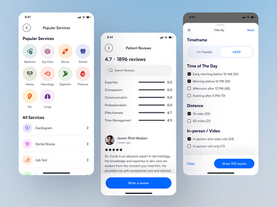 Doctor Booking App - Discover app design clean design doctor appointment app doctor booking app healthcare app medical app minimal design mobile online doctor app telehealth app telemedicine app