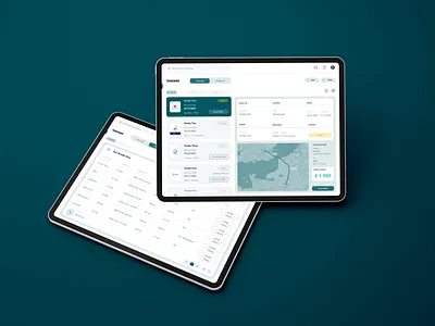 Logistics Tenders Dashboard ui ux web