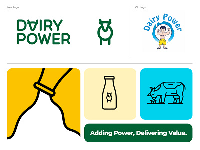 Dairy Power Logo Redesign branding graphic design logo