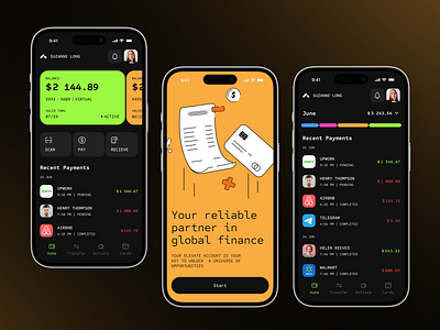 Fintech Mobile App Onboarding app design app interface application ui fintech mobile app mobile app design mobile ui modern app ui onboarding popular secure app ui design ui ux design user experience verification ui