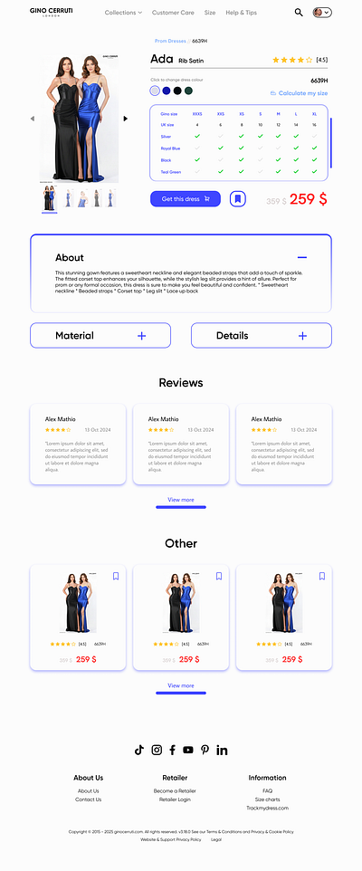 product page desktop/mobile branding graphic design ui