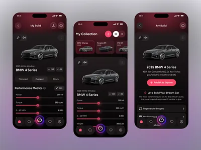 AI Car Assistant Mobile App ai ai app aicar assistant app app design assistant auto car car modding design mobile mobile app product design service ui uiux uiux design