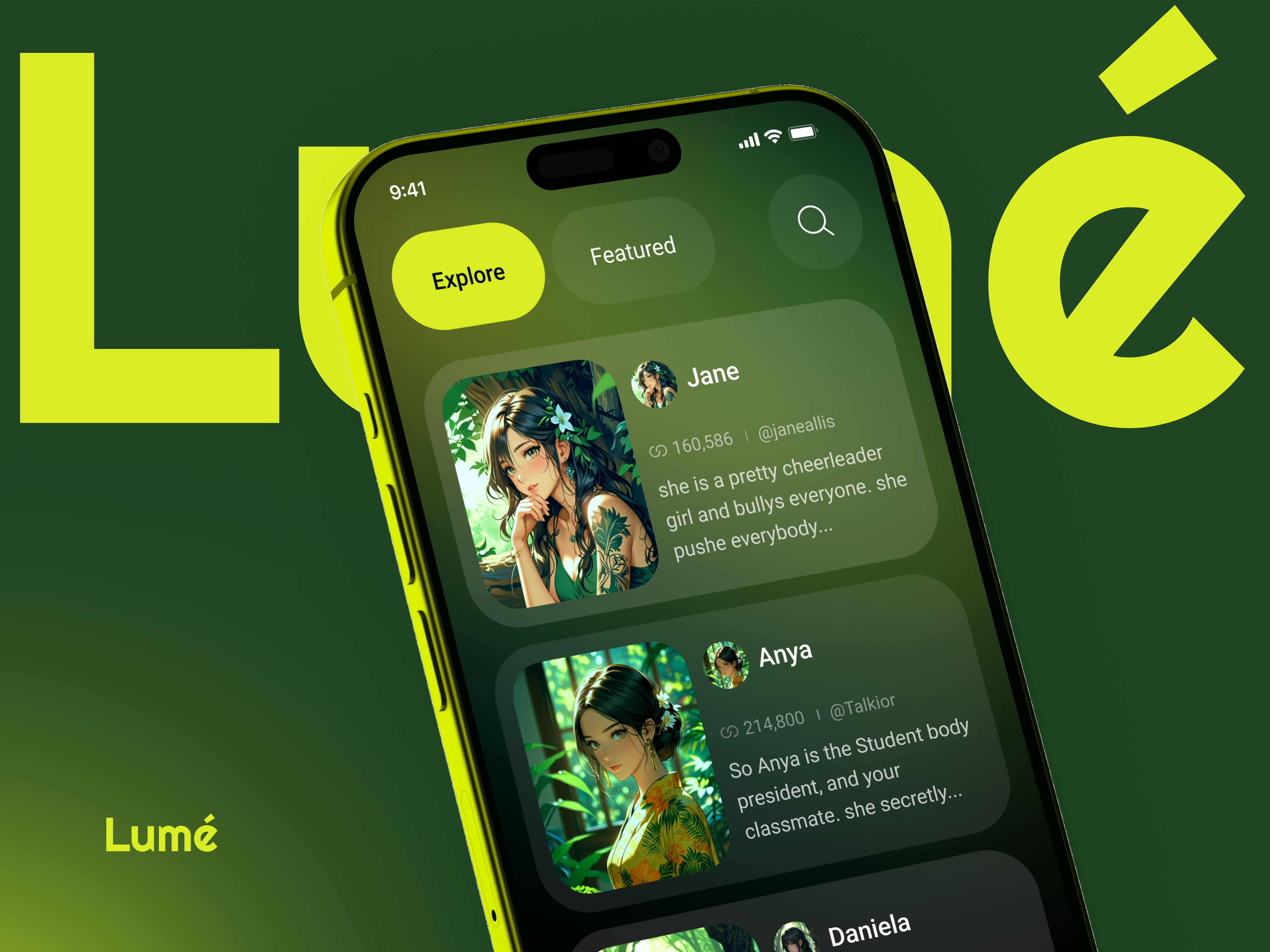 Character Explore App ai ai app ai application ai assistant ai chat ai community ai community mobile app android chatbot community ios masud rana palash mobile mobile app smart assistant uiux