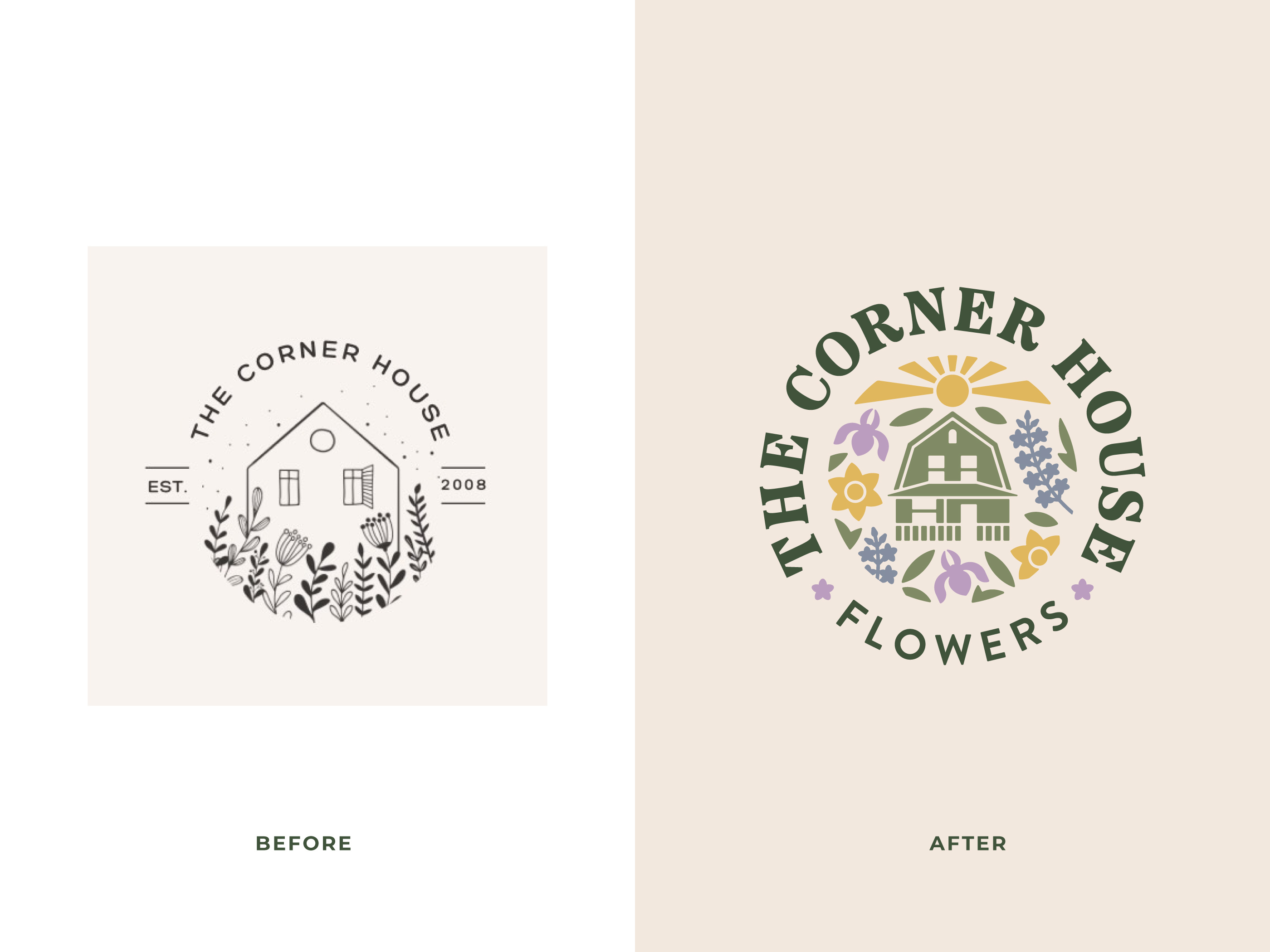 The Corner House Flowers | Logo Redesign