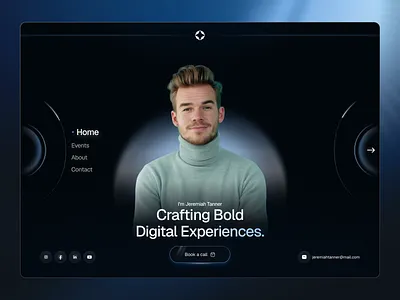 Portfolio Landing Page animation app design application creative dark design hero hero exploration homepage landing landing hero landing page landing page ui portfolio portfolio design portfolio page portfolio website trendy ui web app