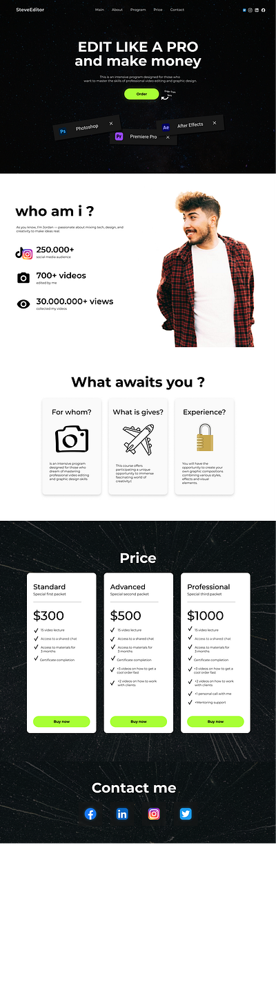 #003 Landing Page