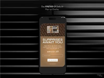 Pop-up Overlay- Daily UI 018 app dailyui figma graphic design ui