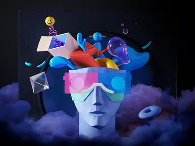 3D Illustration for Web Project art clean colors design illustration illustrator visual