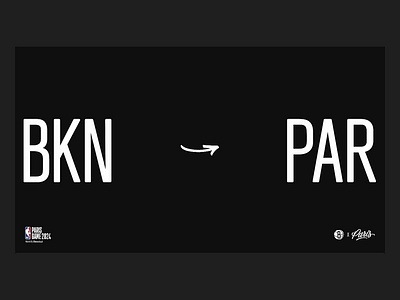 Brooklyn Nets in Paris Loader animation branding digital design landing page portfolio sports typography