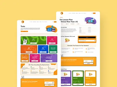 ESL Pals design education figma illustration style ui uiux uiux design ux