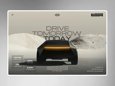 Electric Vehicle Website Design animation branding car design designer electric car figma futuristic graphic design landing page modern motion graphics moto prototyping redesign sleek ui vehicle web websites