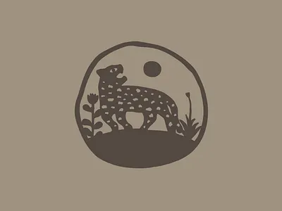 Entre Tierras animals branding classic design earth graphic design illustration land logo moon nature plants tiger vector wild