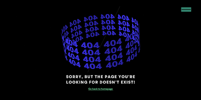 404 page for Get Stuff Digital abstract animation modern motion graphics