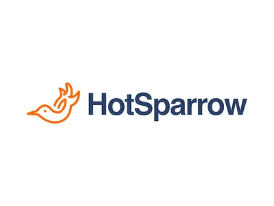Hot Sparrow brand branding concept design graphic design identity logo logomark