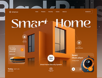 Home AI web ui design ai ai ui design clean ui home automation home ui minimal ui modern web product design smart home ui ui designer ux web web app web design web ui website website design