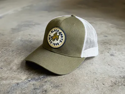 Trucker hat | Black Boots. apparel badge design graphic design hat illustration lettering patch t shirt trucker hat