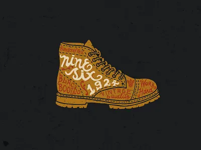 Black boots | Sketches. apparel badge branding design graphic design illustration lettering logo t shirt