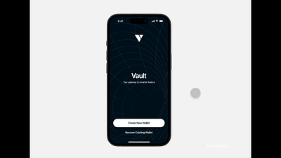 Prototype of Onboarding flow for crypto wallet app crypto defi figma finance mobile app motion graphics onboarding product design prototype ui ux wallet