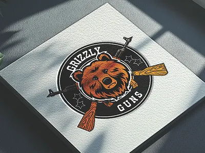 Logo Design – Grizzly Guns branding business logo logo mascot logo sports logo