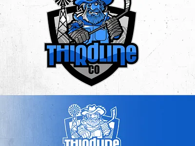 Hockey logo concepts chipdavid dogwings drawing hockey logo sports graphic third line vector