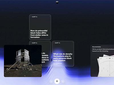 AI Tasks 3d dashboard design interface manager news product slide web