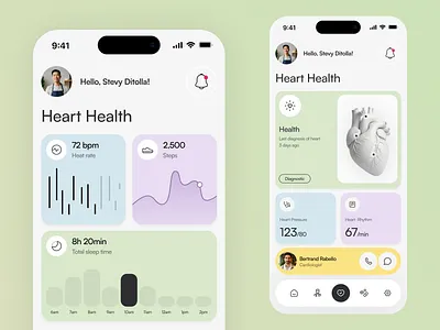 Health Tracking App - Track, Breathe, Repeat ☘️ activity activity app app app design fdsf fitness habitt health health mobile app healthcare healthcare mobile app healthtech ios mobile app mobile ux moblie ui tracking app ui wellness wellness mobile app