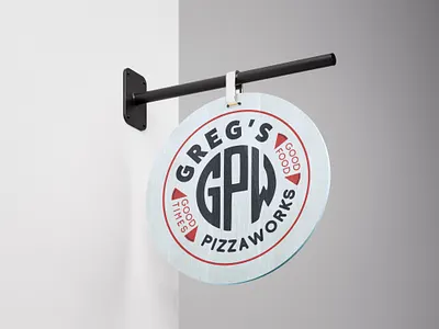 GREG'S PIZZAWORKS logotype artisanal branding design food food truck frenchfood graphic design illustration junkfood logo pizaria pizza typography vector vegan visual identity
