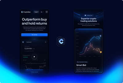 CryptoSea Mobile Responsive 🌀 crypto dark mobile mobile crypto mobile designer ui