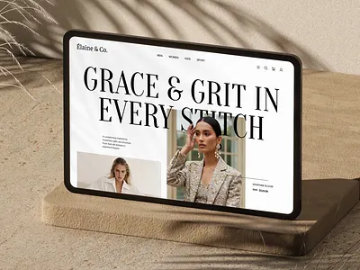 E-Commerce Fashion Website - Motion clothes store ecommerce ecommerce website landing page market minimal modern motion graphics shop shopify ui ux web design web design concept website