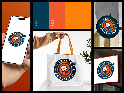 A Vibrant Brand Identity for Food Lovers! brand branding food illustrator logo logo design orange ui vibrant visual identity