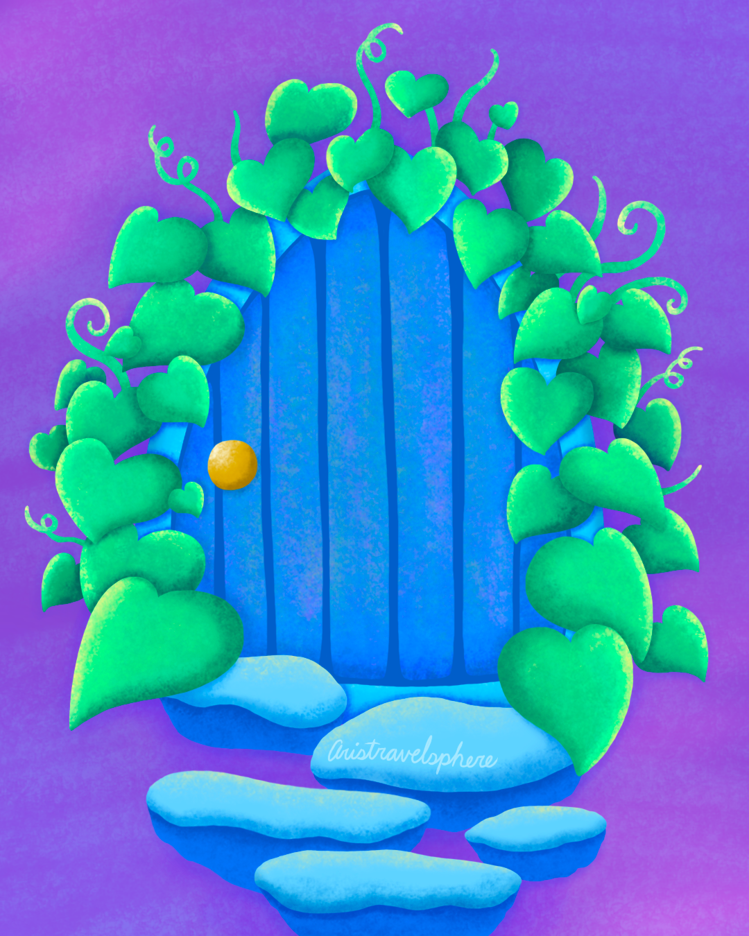 Inktober Day 17 Ornate ✨ childrens illustrations cute illustration door fairy door hand drawn illustration illustrator inktober kidlitartist ornate plants procreate procreateart procreateprocess