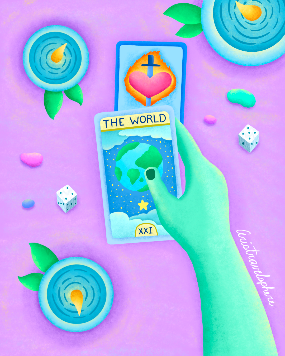 Inktober Day 18 Deal ✨ candle cards colorful colorful illustration cute deal drawingprocess hand drawn illustration illustrator inktober kidlitart procreate procreateart procreateprocess tarot tarot cards timelaps illustration