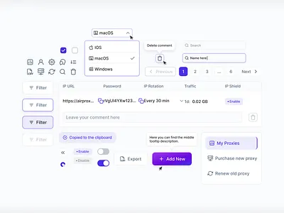 UI Elements for SaaS | Dashboard Components buttons components dashboard large table library saas table toogle ui ui kit