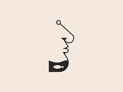 FISH & MAN branding combo mark design fish graphic design illustration logo minimal logo river sea vector water