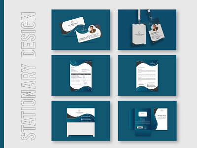 Modern Corporate Stationery Set Design branddesign branding businesscard corporate corporateidentity creative design envelope graphic design identitydesign letterhead logodesign minimal mockup modern printdesign professional stationery typography visualidentity