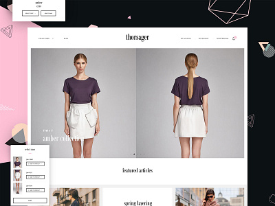 Thorsager brand exploration design graphic design illustration ui vector web design website