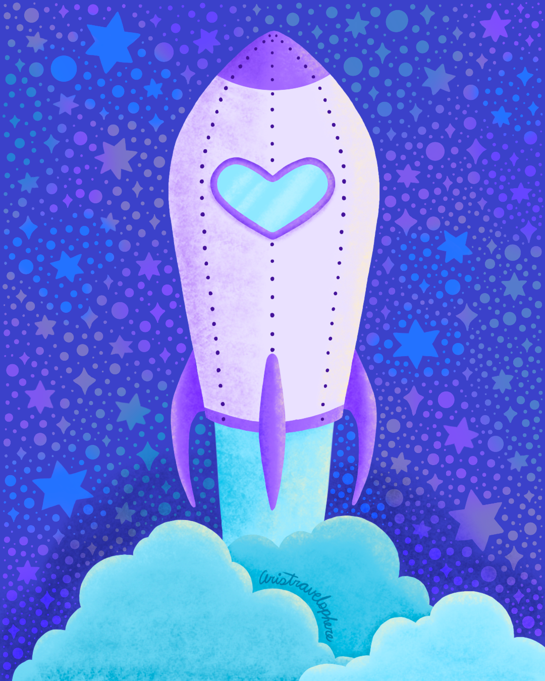 Inktober Day 21 Blast ✨ blast off childrens book art drawing galaxy hand drawn illustration illustrator inktober kidlitart kidlitillustration kids illustration procreate procreate art rocket rocket ship space spaceship timelapse illustration