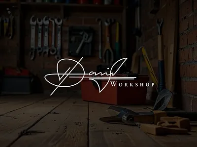 Workshop logo | Digital signature | typography graphic design