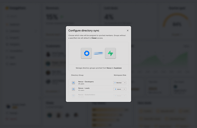 Integration modal agent agentic ai ai agent dashboard design system integration modal product design saas ui ui design ux web app window