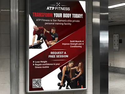 Body Transformation Flyer. branding design fitness graphic gym logo print product template ui