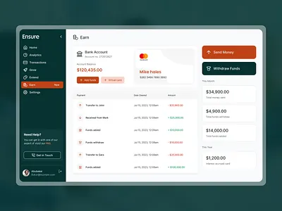 📊 Ensure Business Financing Dashboard & Mobile UI app b2b banking busniess dashboard design finance fintech graphic design productdesign qala saas startup ui ux
