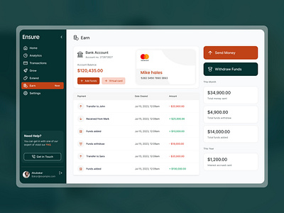 📊 Ensure Business Financing Dashboard & Mobile UI app b2b banking busniess dashboard design finance fintech graphic design productdesign qala saas startup ui ux