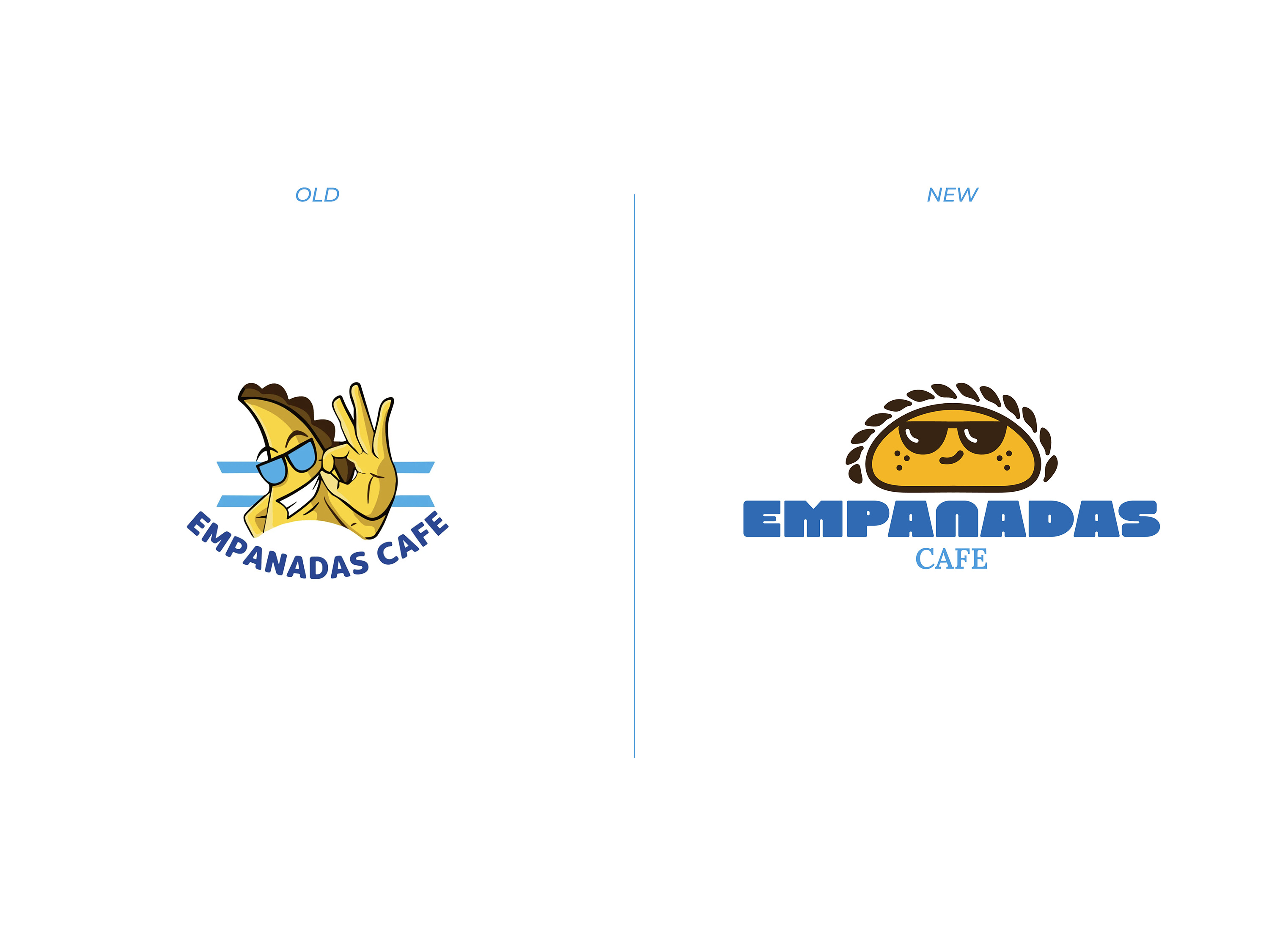 Empanadas Cafe - Logo Redesign argentina brand cafe cafebranding causine character design empanadas food freshbookscontest graphic local logo logodesign logotype mark mascot rebrand redesign vector