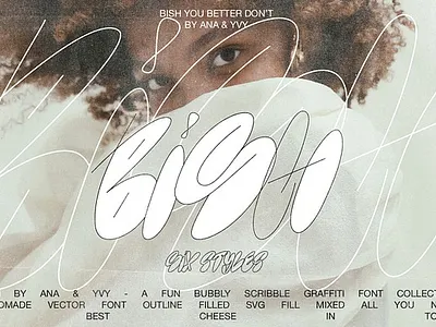 BISH Bubble Graffiti Font Family bish bubble graffiti font family bold branding bubble bubbles design font graffiti hip hop modern oldschool poster font retro serif streetart svg ui vintage