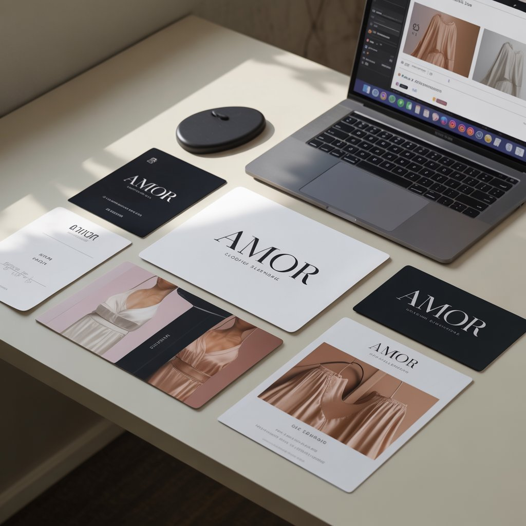 AMOR – Elegant Brand Identity Design brand identity branding graphic design