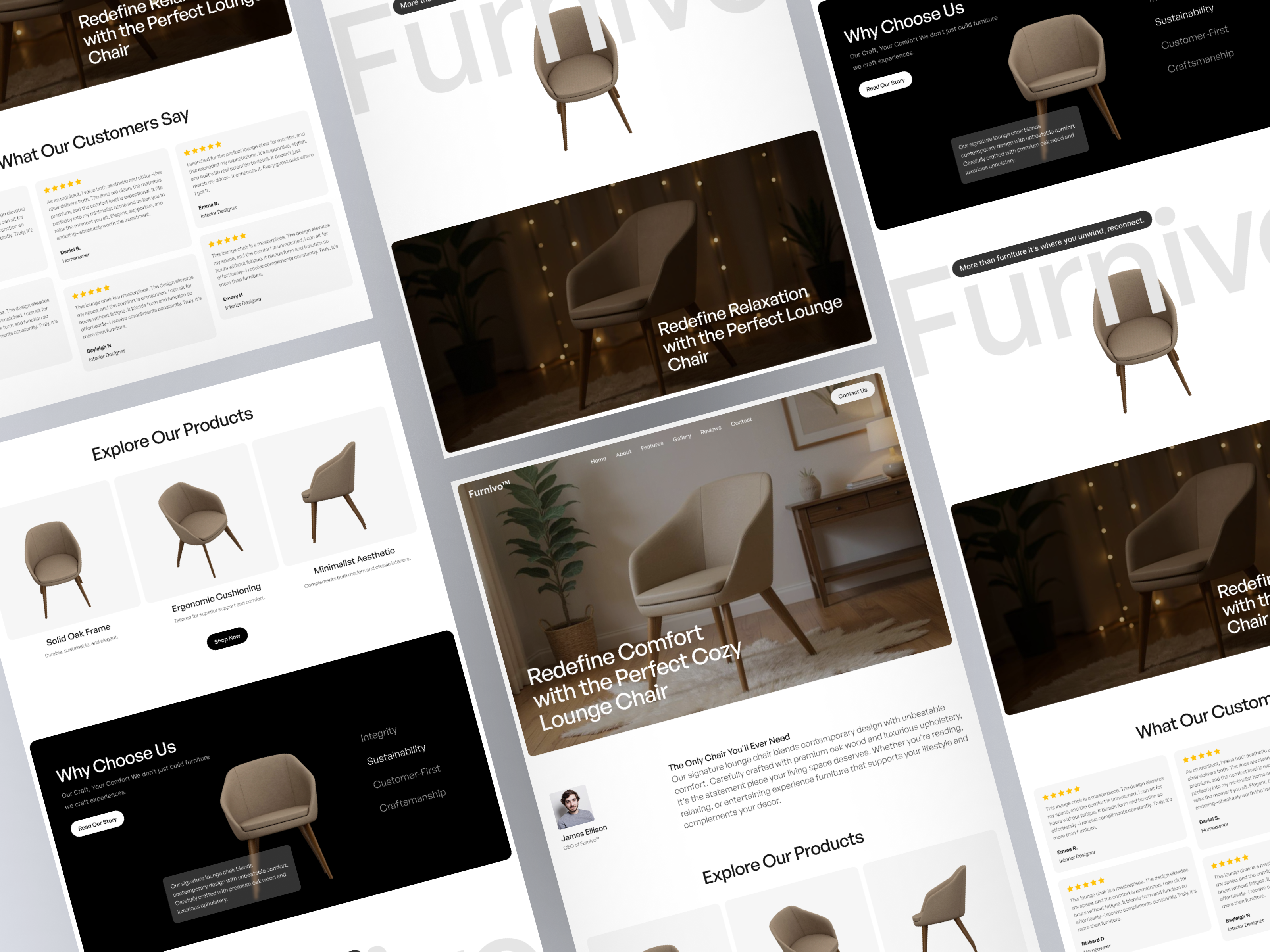 Example of Subpage Design For Existing Website