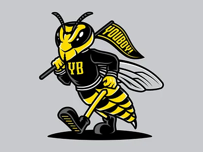 Yellow Jackets Varsity Mascot Design | YouBoy bee branding collegiate dasedesigns hornets identity design illustration jackets mascot mascot logo sports sports branding sports logo sticker sticker design varsity wasp wasps yellow yellowjackets