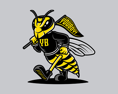 Yellow Jackets Varsity Mascot Design | YouBoy bee branding collegiate dasedesigns hornets identity design illustration jackets mascot mascot logo sports sports branding sports logo sticker sticker design varsity wasp wasps yellow yellowjackets