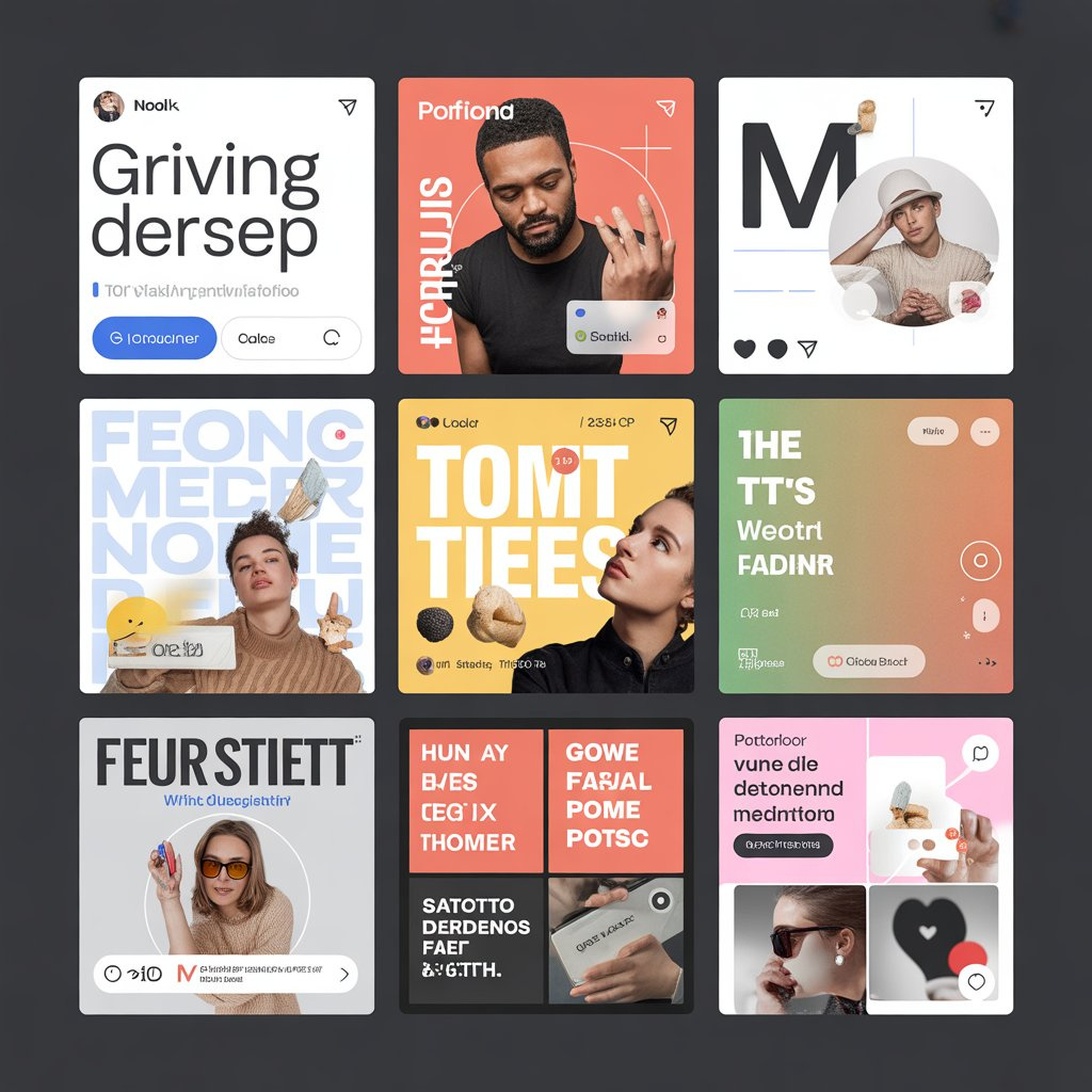 Engaging Graphic Layouts for Social Feeds branding design graphic design social media post