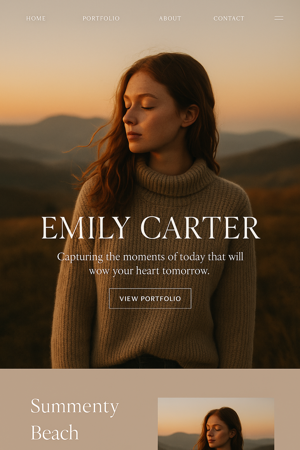 ShutterCraft – Photographer Portfolio UI/UX Concept corporate design landing page modern photography portfolio ui ux web design web development website design wisdmlabs